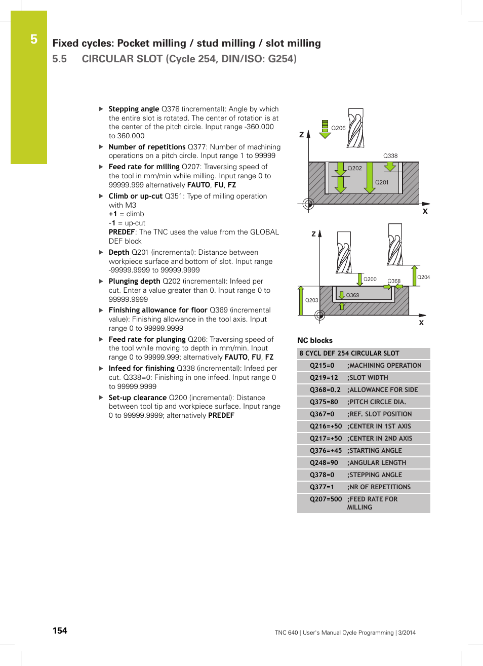 HEIDENHAIN TNC 640 (34059x-04) Cycle programming User Manual | Page 154 / 603