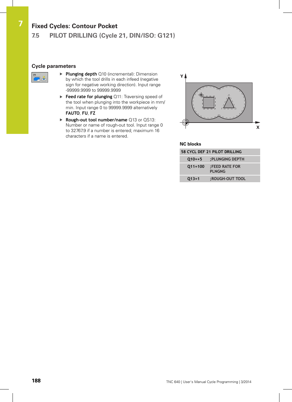 Cycle parameters | HEIDENHAIN TNC 640 (34059x-04) Cycle programming User Manual | Page 188 / 603