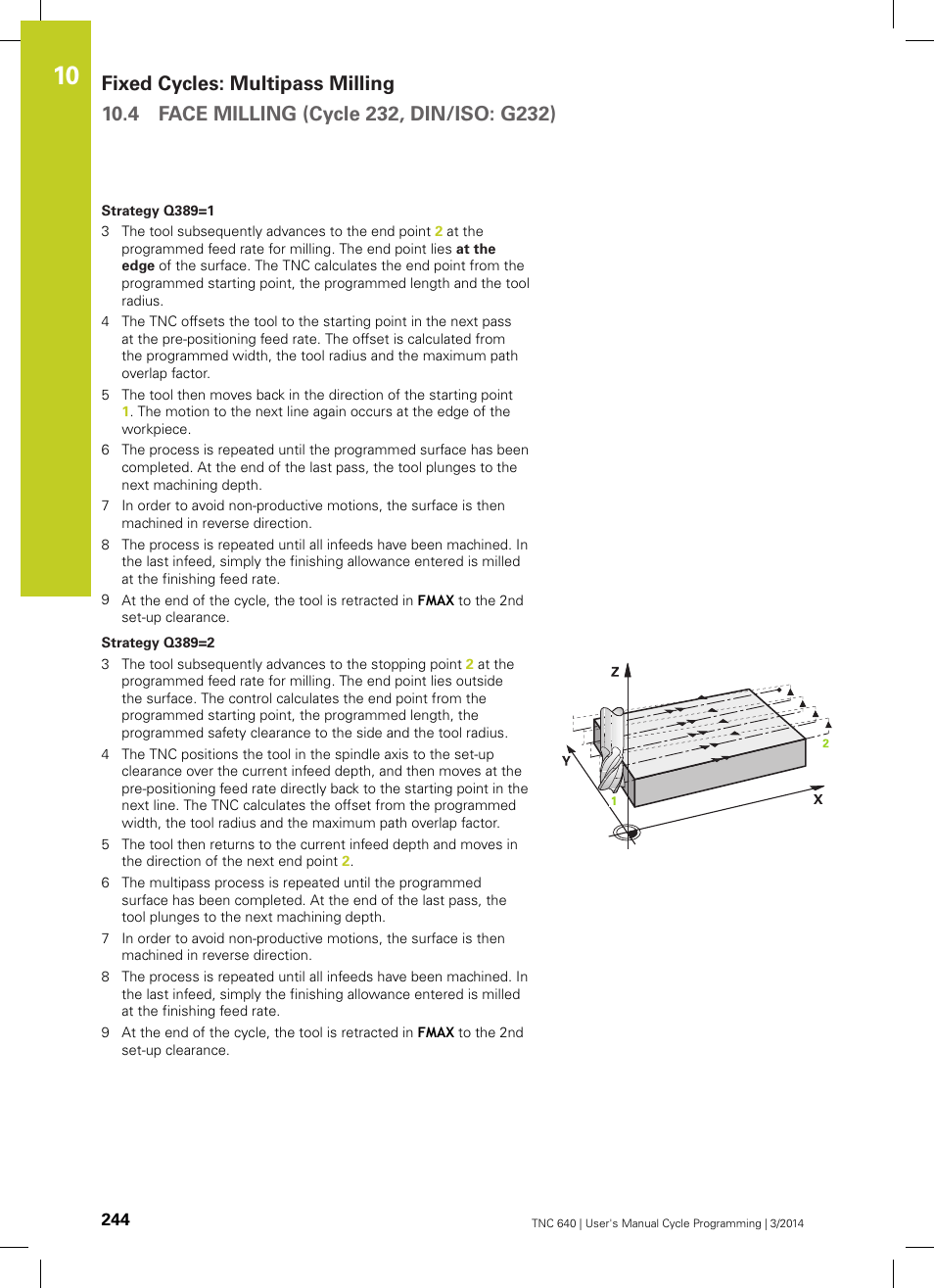 HEIDENHAIN TNC 640 (34059x-04) Cycle programming User Manual | Page 244 / 603