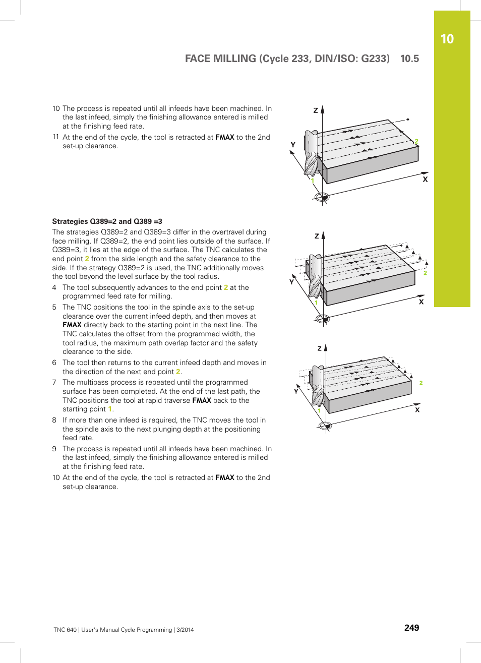HEIDENHAIN TNC 640 (34059x-04) Cycle programming User Manual | Page 249 / 603