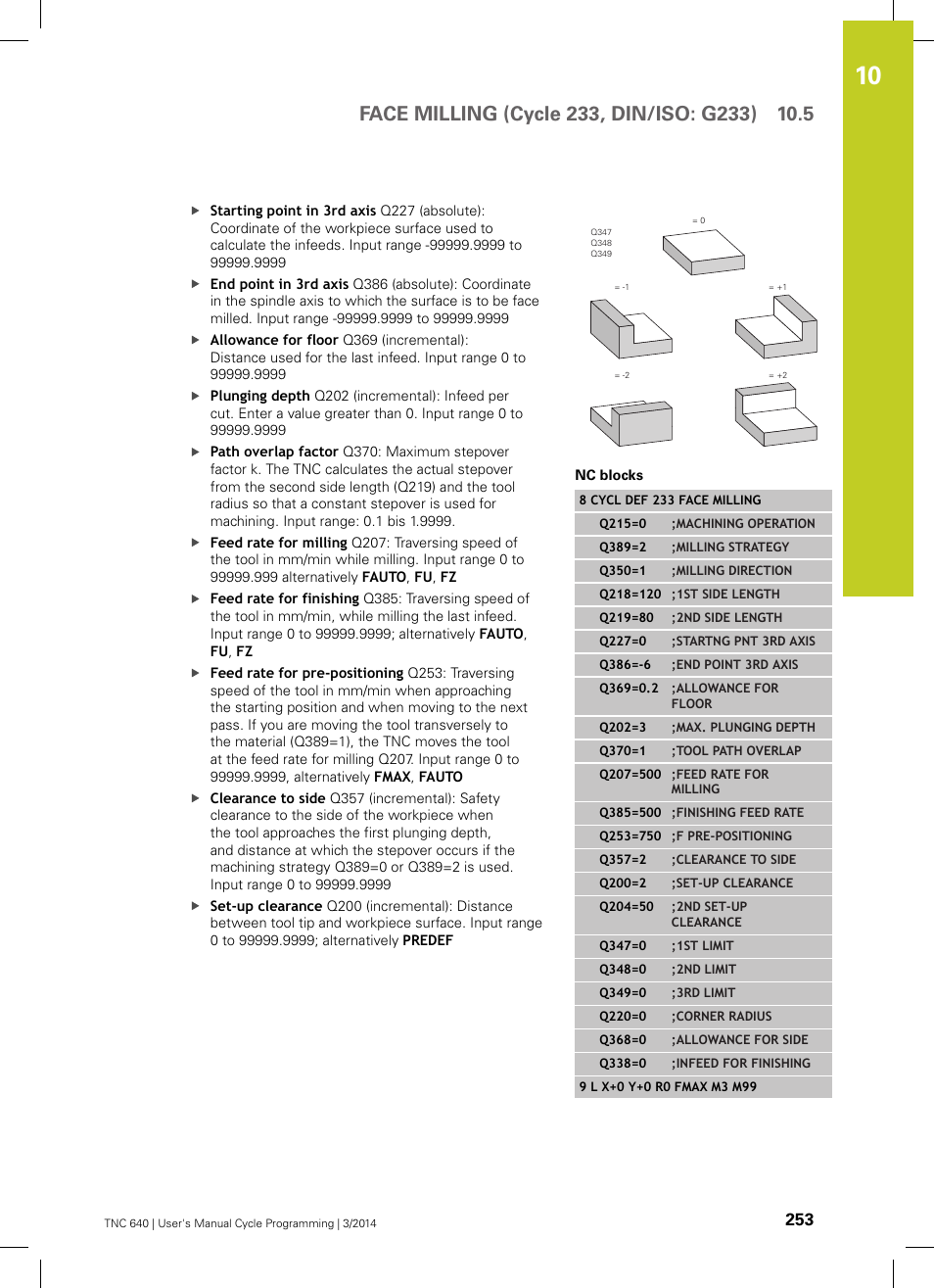 HEIDENHAIN TNC 640 (34059x-04) Cycle programming User Manual | Page 253 / 603