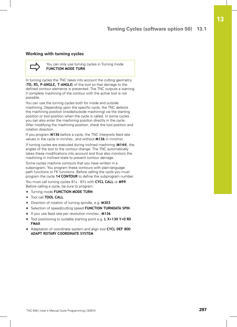 Working with turning cycles | HEIDENHAIN TNC 640 (34059x-04) Cycle programming User Manual | Page 297 / 603