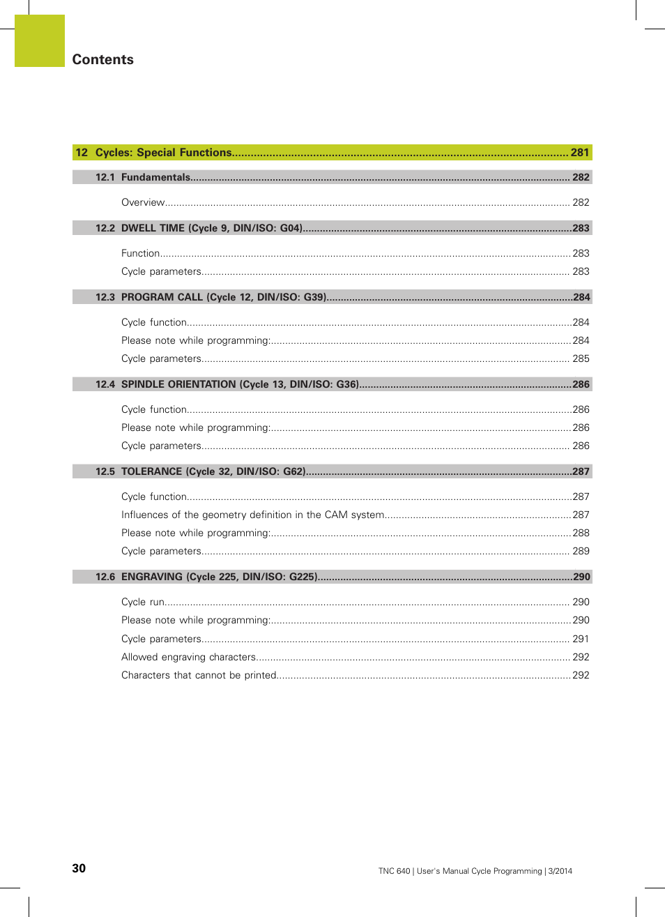 HEIDENHAIN TNC 640 (34059x-04) Cycle programming User Manual | Page 30 / 603