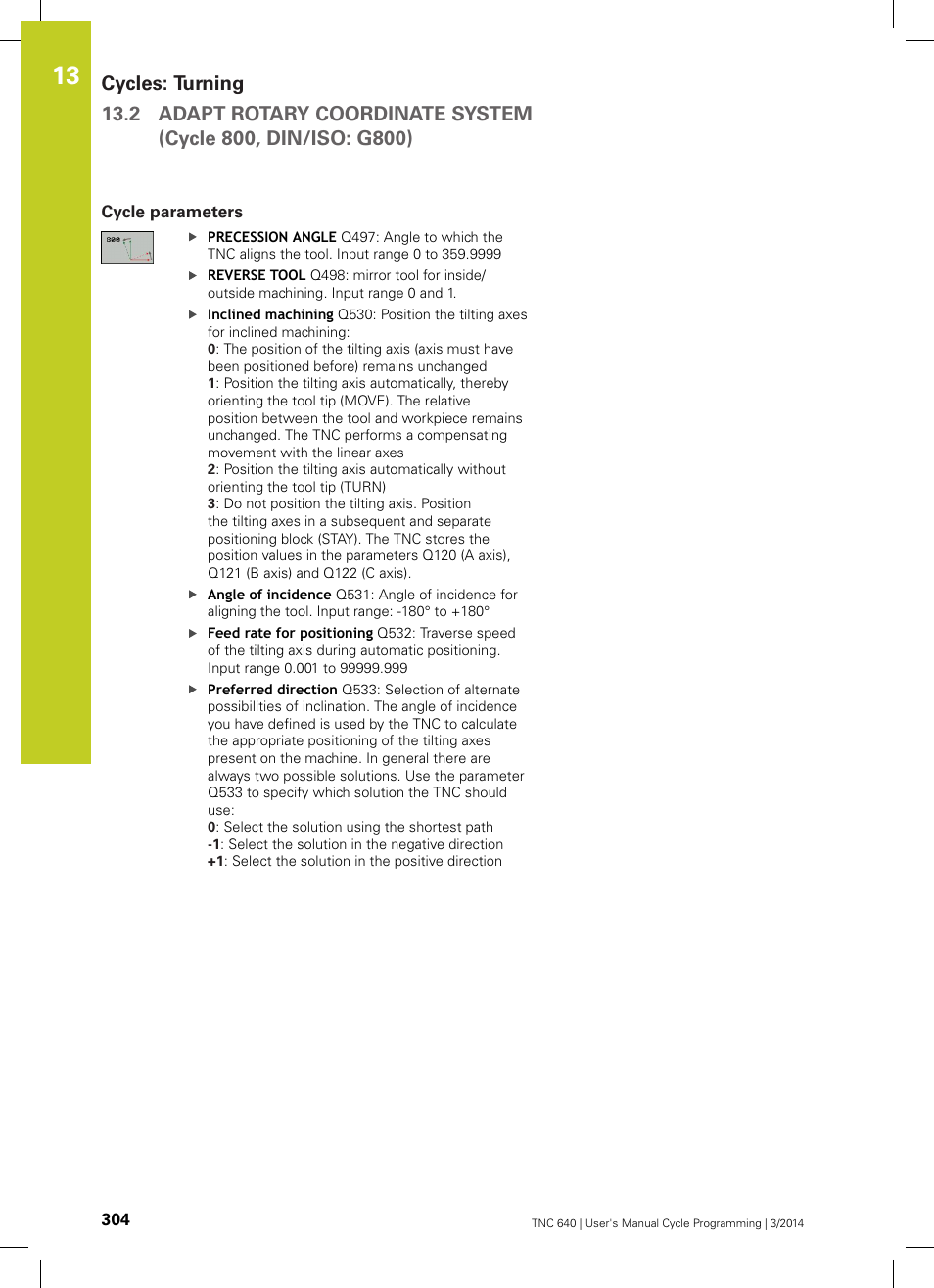 Cycle parameters | HEIDENHAIN TNC 640 (34059x-04) Cycle programming User Manual | Page 304 / 603