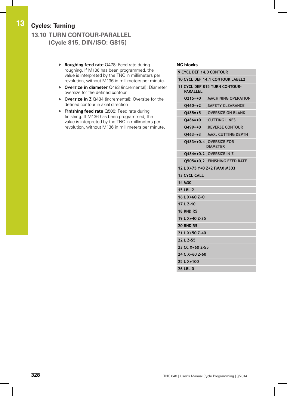 HEIDENHAIN TNC 640 (34059x-04) Cycle programming User Manual | Page 328 / 603