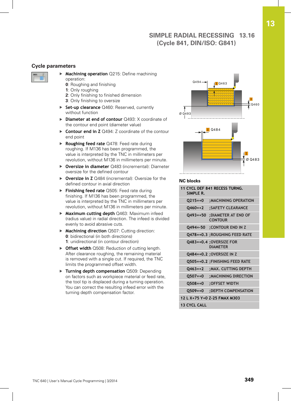 Cycle parameters | HEIDENHAIN TNC 640 (34059x-04) Cycle programming User Manual | Page 349 / 603
