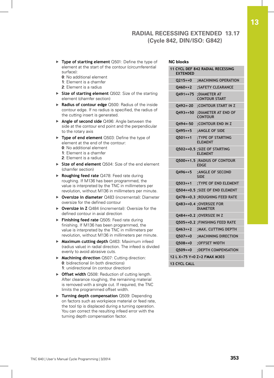 HEIDENHAIN TNC 640 (34059x-04) Cycle programming User Manual | Page 353 / 603