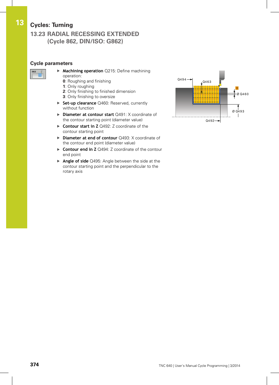 Cycle parameters | HEIDENHAIN TNC 640 (34059x-04) Cycle programming User Manual | Page 374 / 603