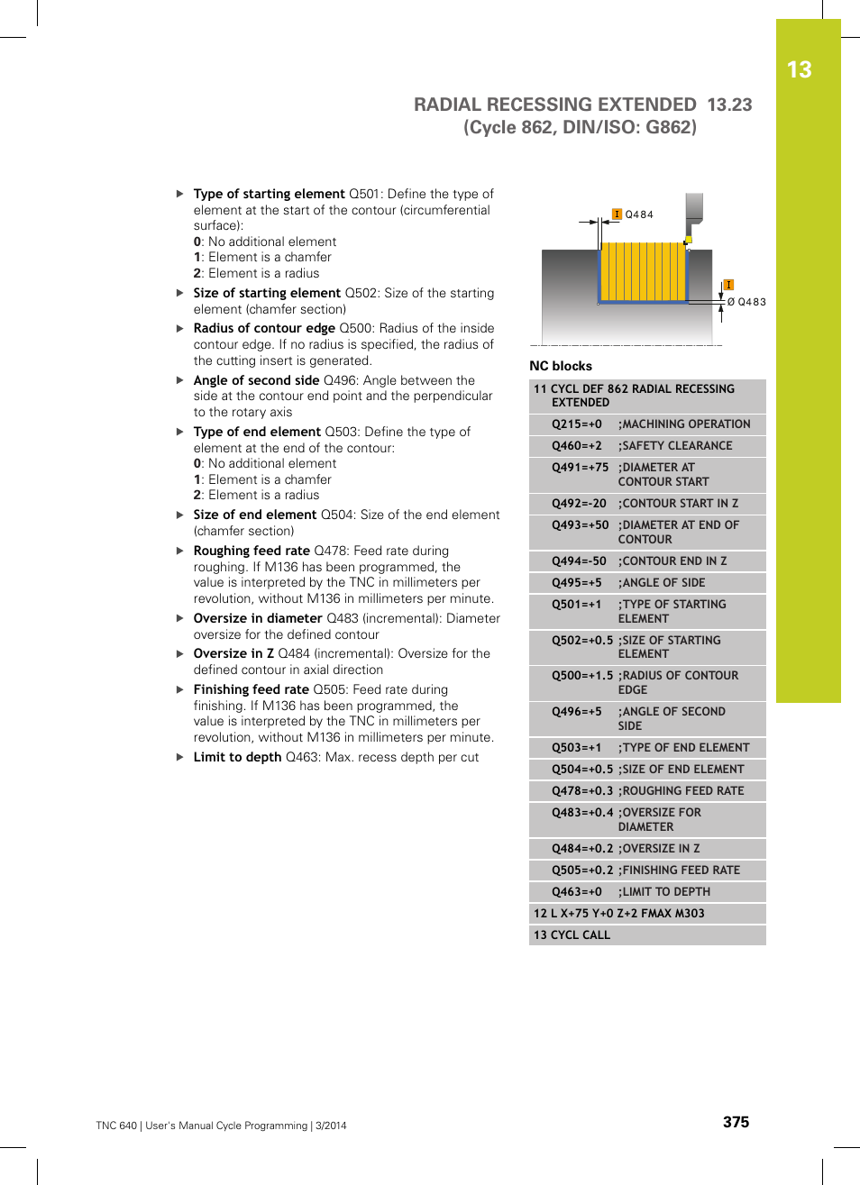 HEIDENHAIN TNC 640 (34059x-04) Cycle programming User Manual | Page 375 / 603