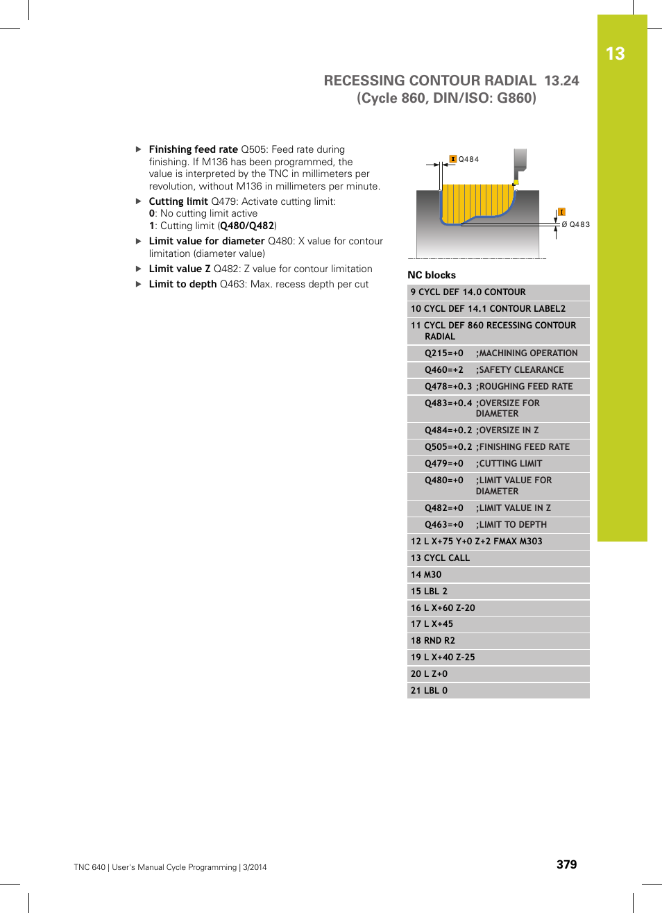 HEIDENHAIN TNC 640 (34059x-04) Cycle programming User Manual | Page 379 / 603