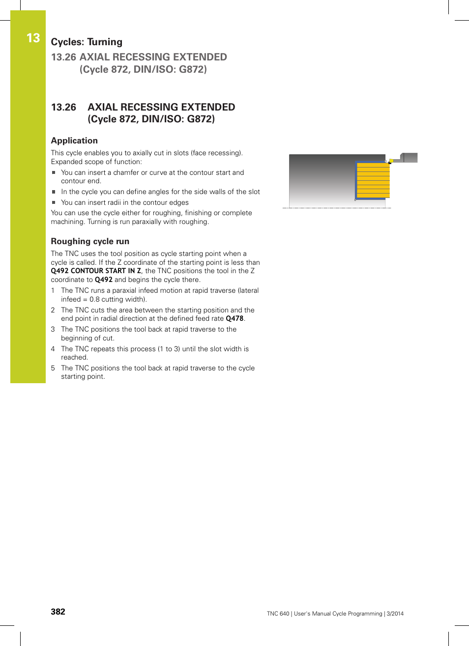 Application, Roughing cycle run | HEIDENHAIN TNC 640 (34059x-04) Cycle programming User Manual | Page 382 / 603