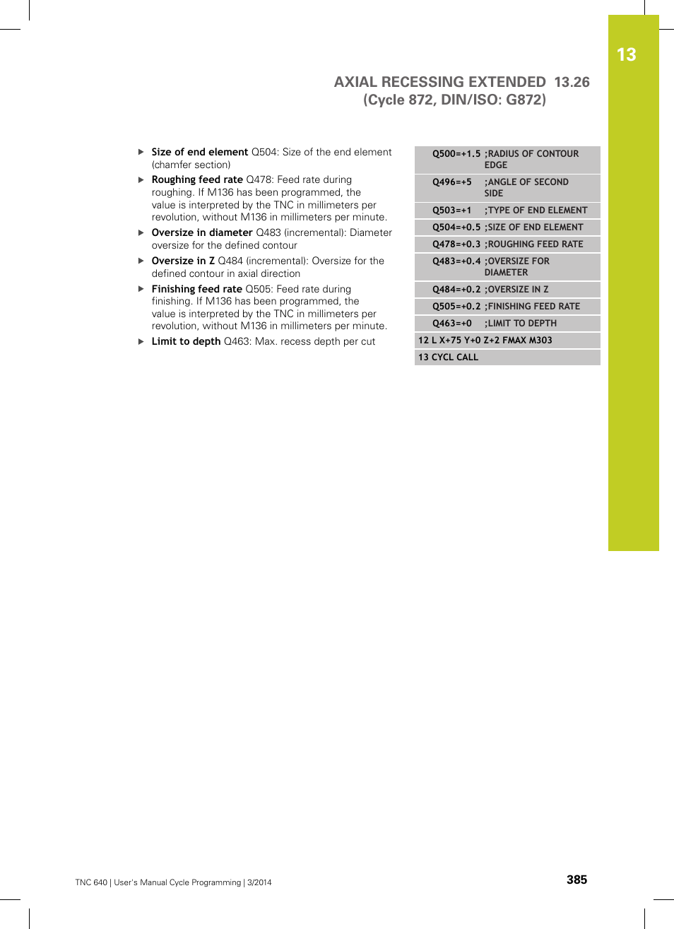 HEIDENHAIN TNC 640 (34059x-04) Cycle programming User Manual | Page 385 / 603