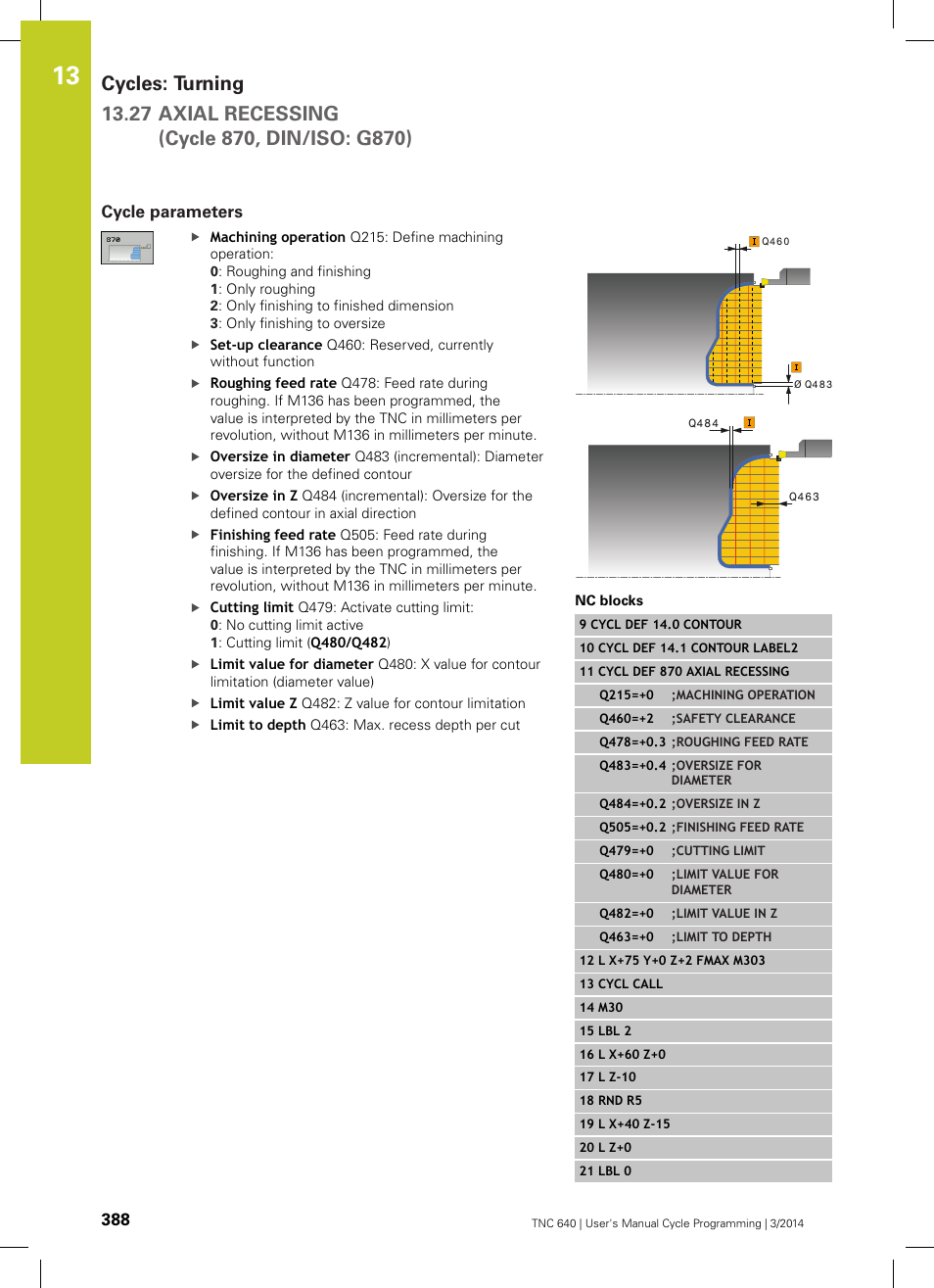 Cycle parameters | HEIDENHAIN TNC 640 (34059x-04) Cycle programming User Manual | Page 388 / 603