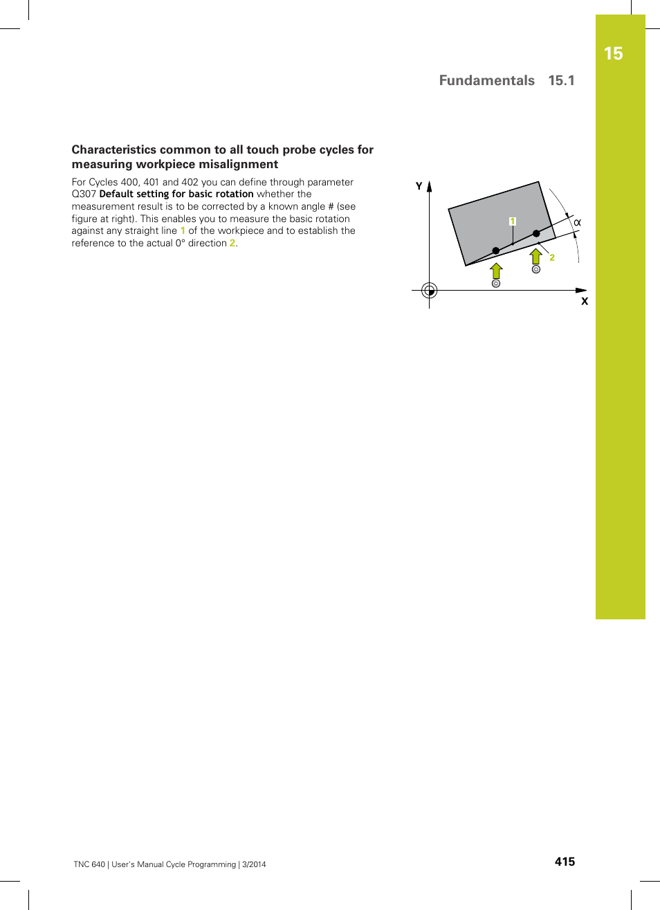 Fundamentals 15.1 | HEIDENHAIN TNC 640 (34059x-04) Cycle programming User Manual | Page 415 / 603