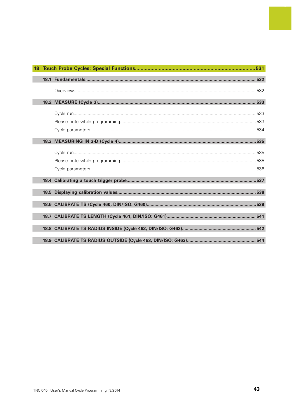 HEIDENHAIN TNC 640 (34059x-04) Cycle programming User Manual | Page 43 / 603