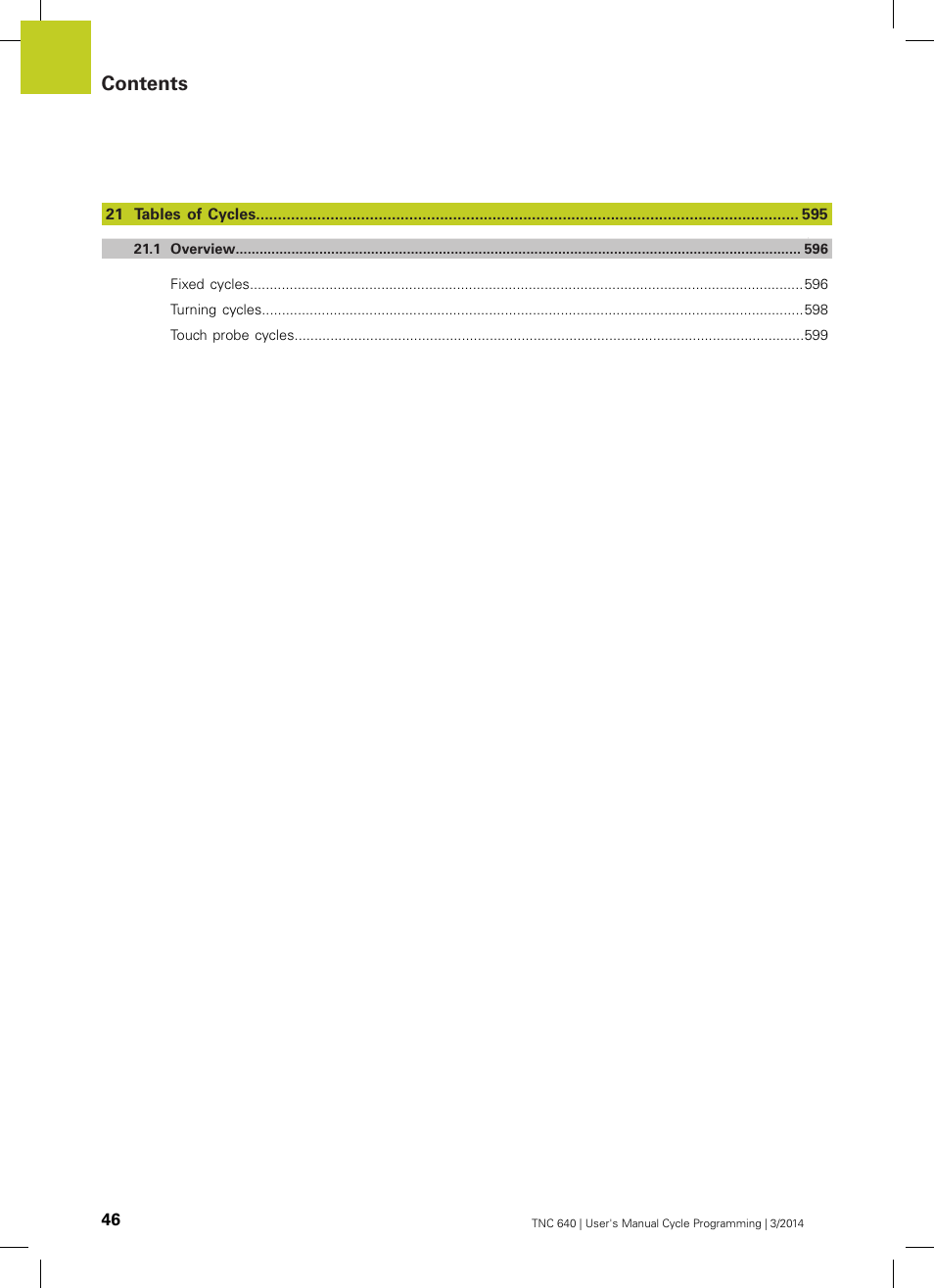 HEIDENHAIN TNC 640 (34059x-04) Cycle programming User Manual | Page 46 / 603