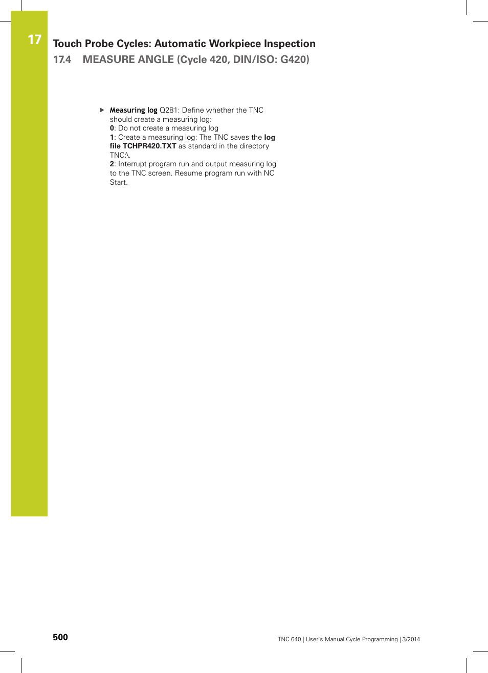 HEIDENHAIN TNC 640 (34059x-04) Cycle programming User Manual | Page 500 / 603