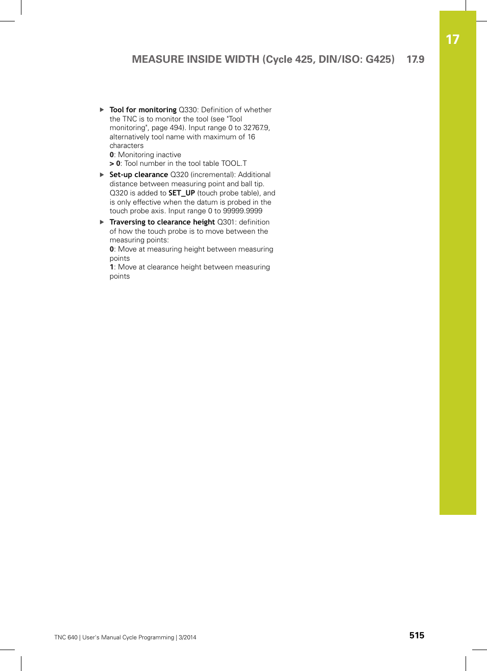 HEIDENHAIN TNC 640 (34059x-04) Cycle programming User Manual | Page 515 / 603
