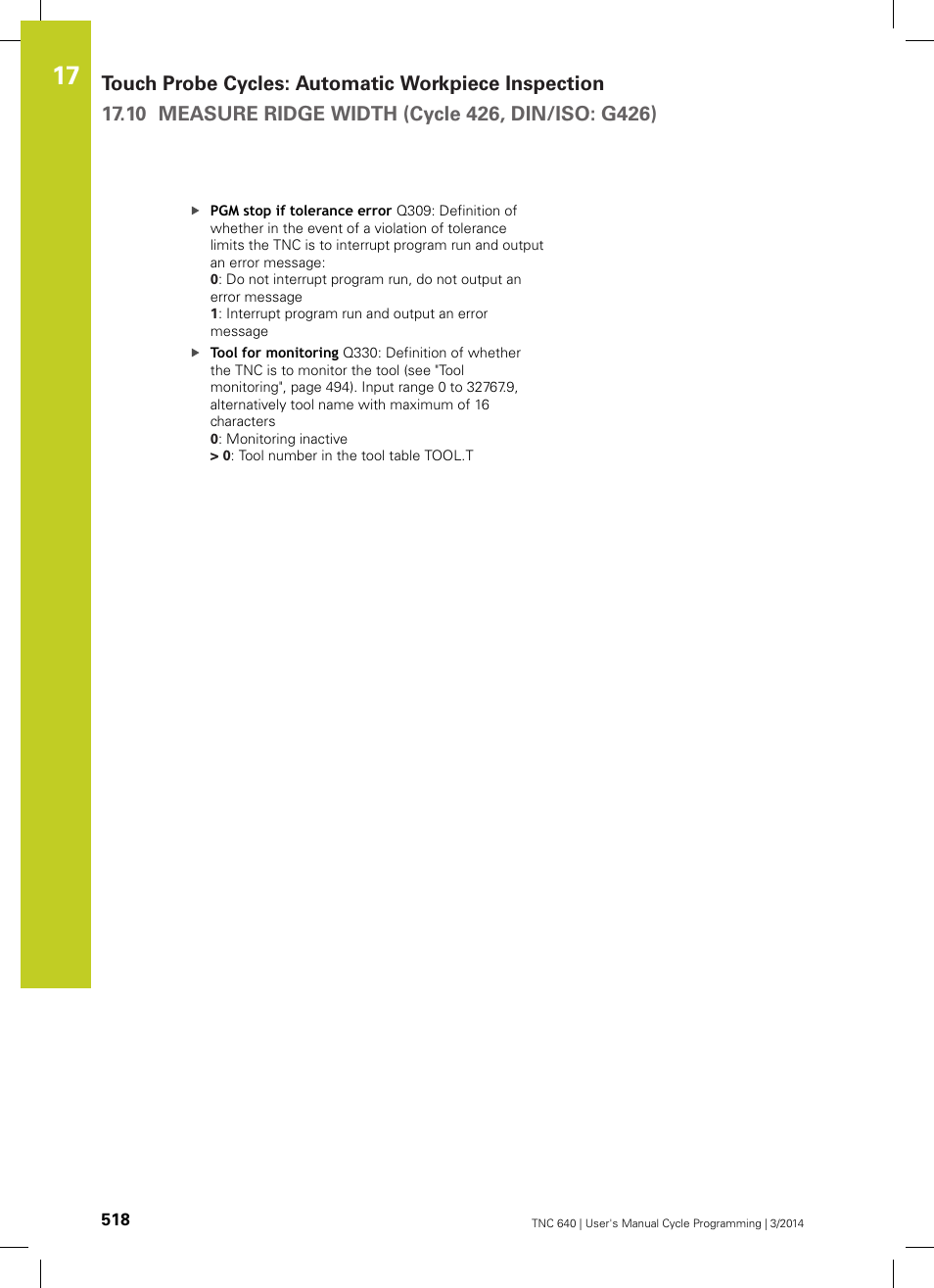 HEIDENHAIN TNC 640 (34059x-04) Cycle programming User Manual | Page 518 / 603