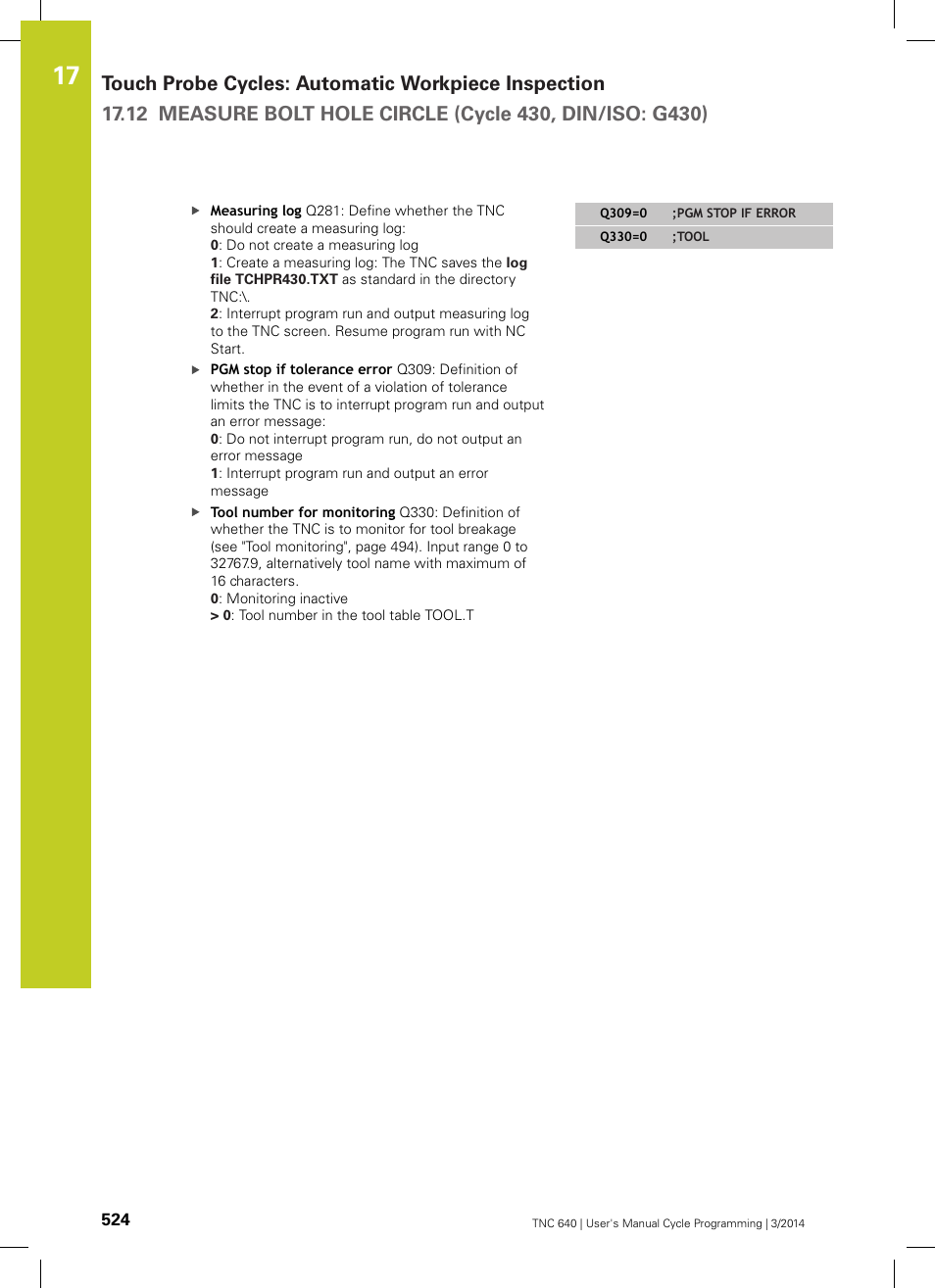 HEIDENHAIN TNC 640 (34059x-04) Cycle programming User Manual | Page 524 / 603