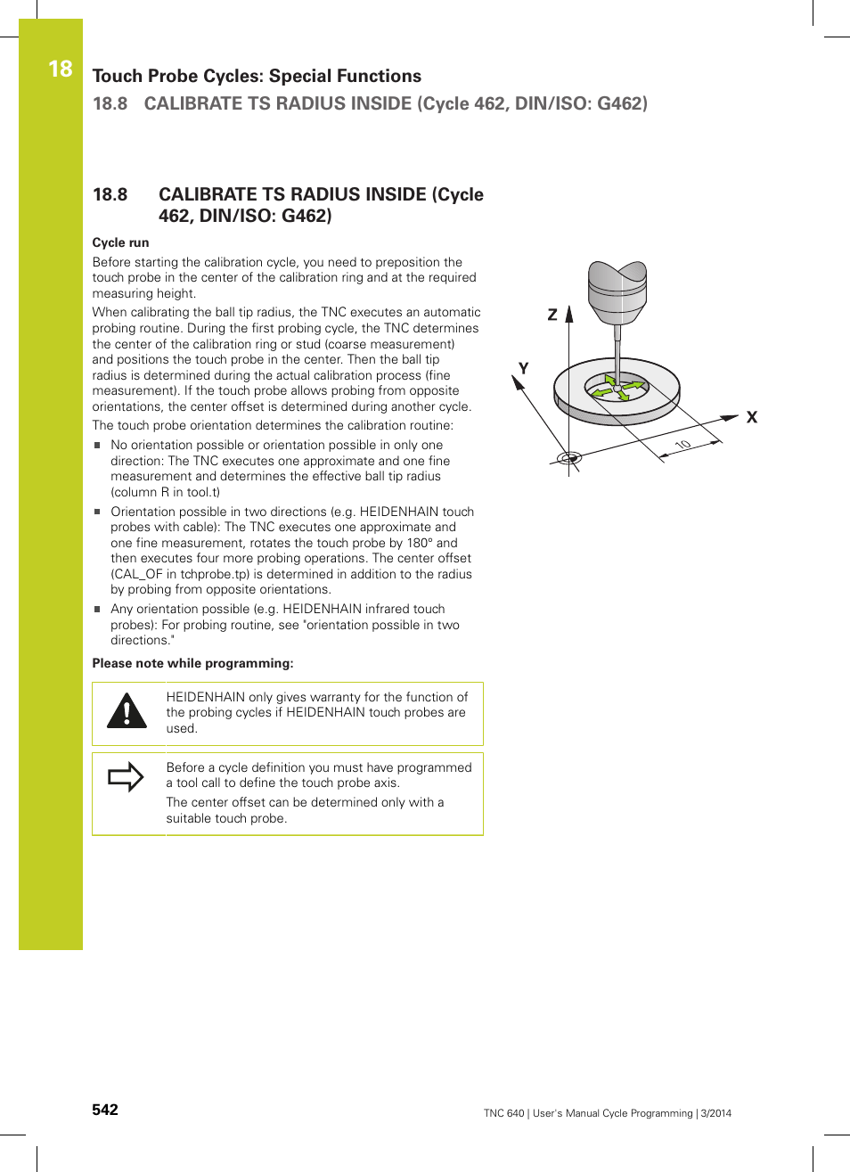 HEIDENHAIN TNC 640 (34059x-04) Cycle programming User Manual | Page 542 / 603