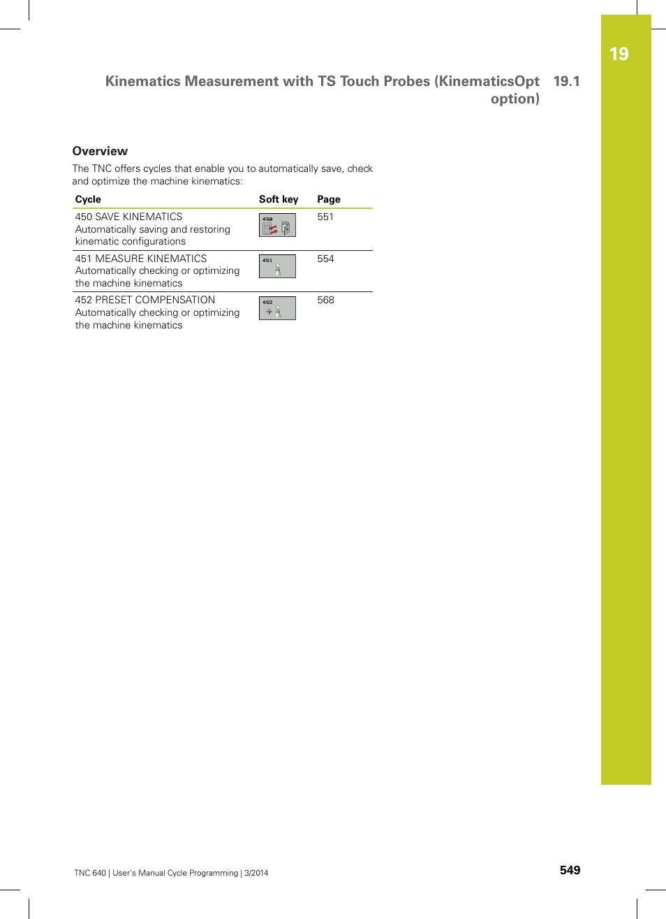 Overview | HEIDENHAIN TNC 640 (34059x-04) Cycle programming User Manual | Page 549 / 603