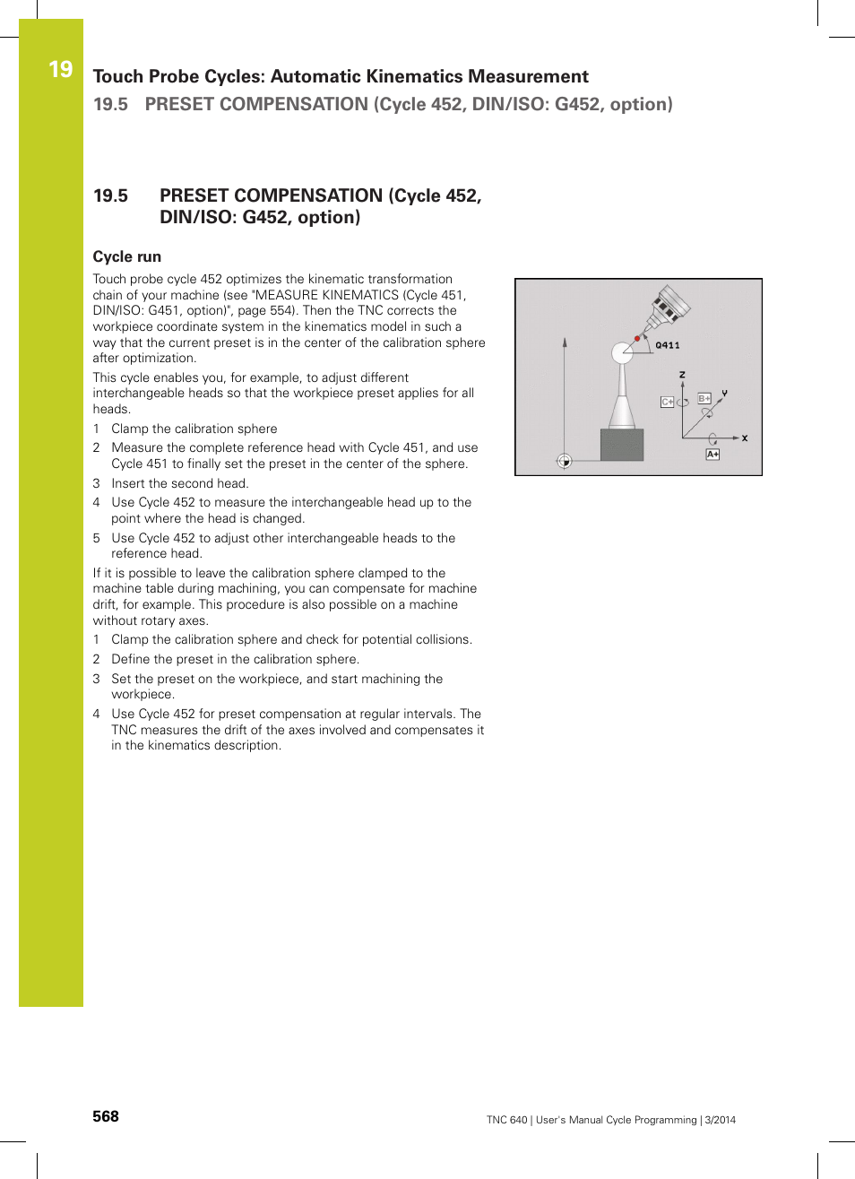 Cycle run | HEIDENHAIN TNC 640 (34059x-04) Cycle programming User Manual | Page 568 / 603