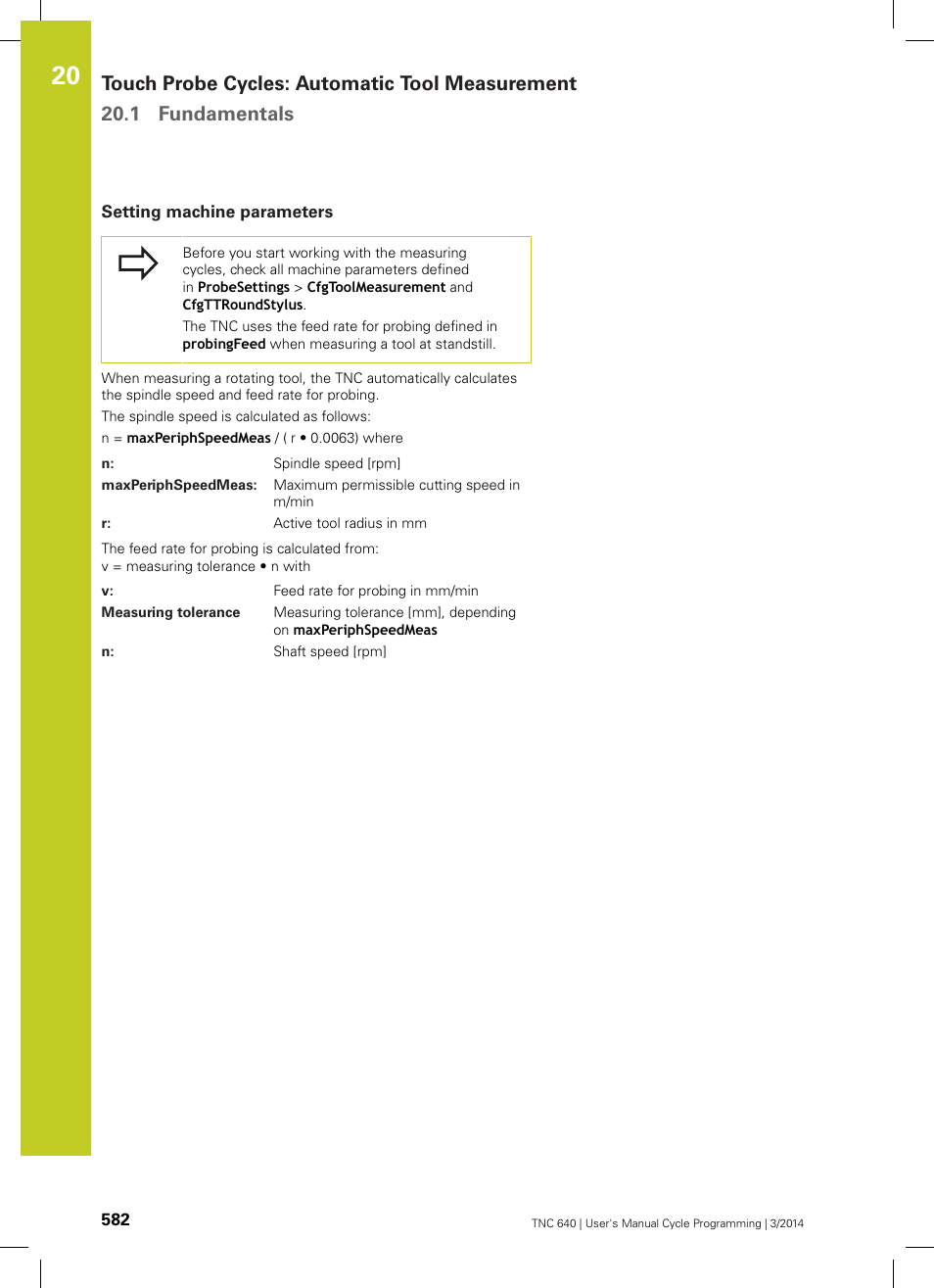 Setting machine parameters | HEIDENHAIN TNC 640 (34059x-04) Cycle programming User Manual | Page 582 / 603