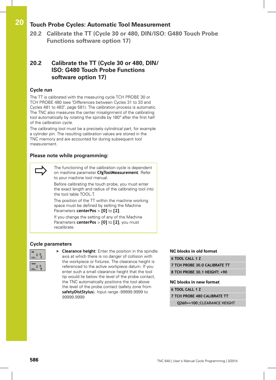 Cycle run, Please note while programming, Cycle parameters | HEIDENHAIN TNC 640 (34059x-04) Cycle programming User Manual | Page 586 / 603