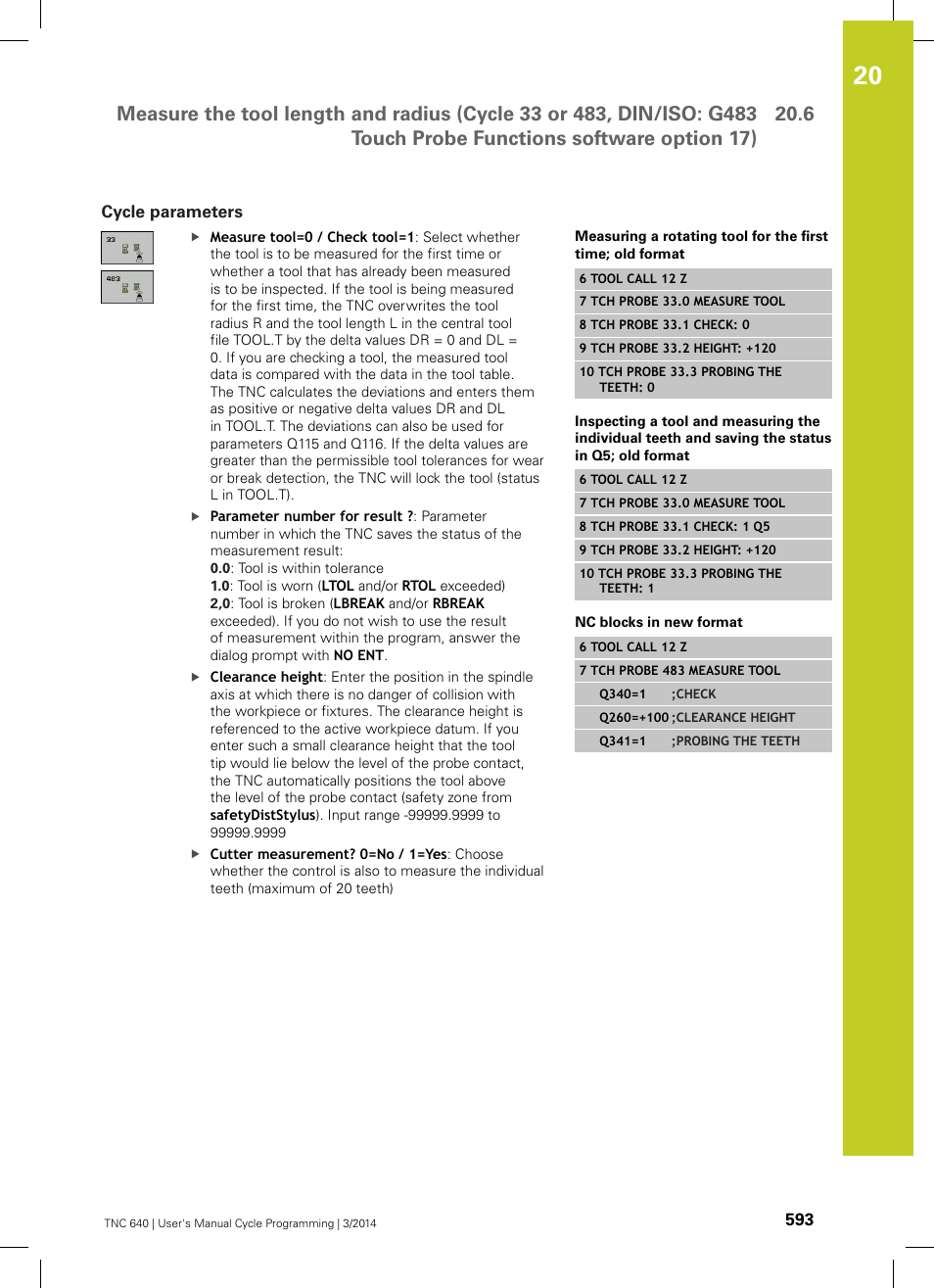 Cycle parameters | HEIDENHAIN TNC 640 (34059x-04) Cycle programming User Manual | Page 593 / 603