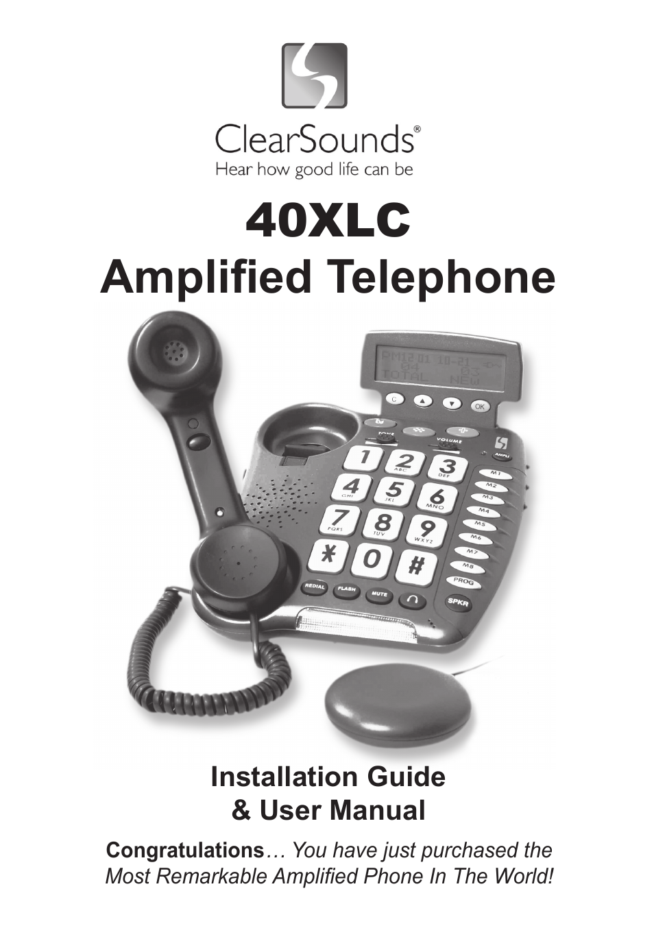 ClearSounds 40XLC User Manual | 36 pages