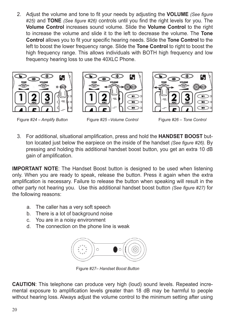 ClearSounds 40XLC User Manual | Page 20 / 36