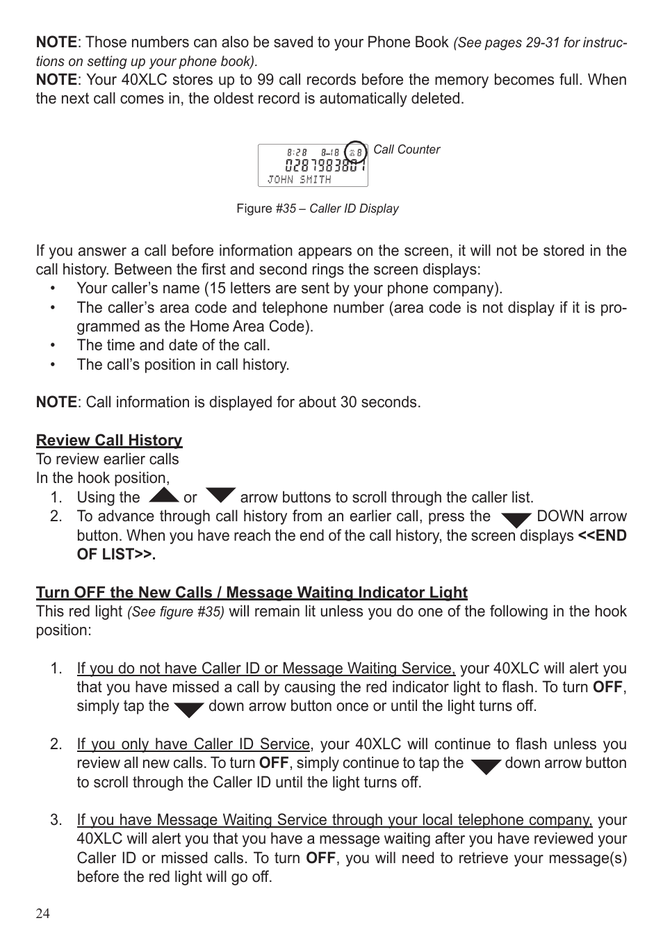 ClearSounds 40XLC User Manual | Page 24 / 36