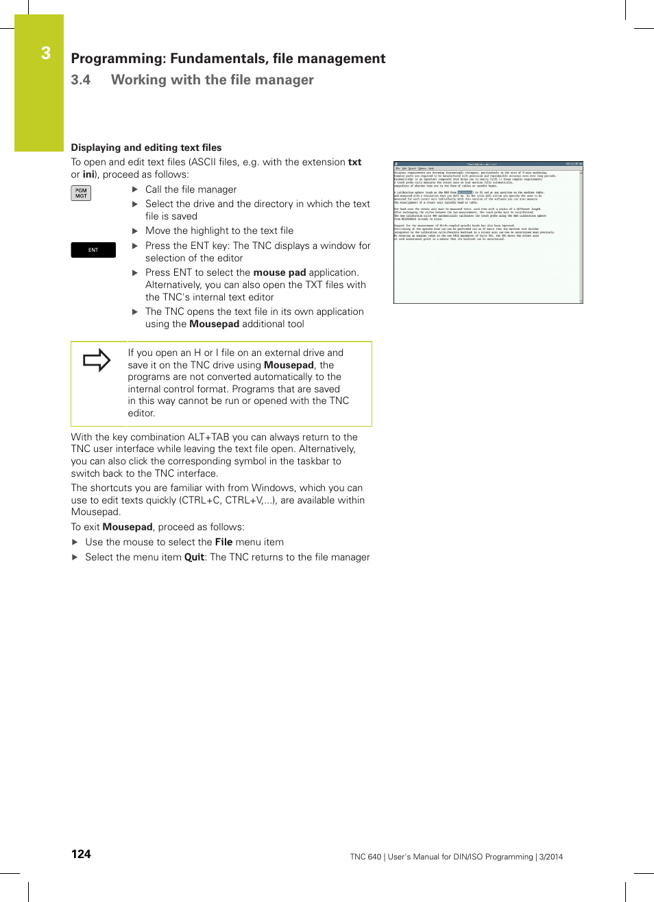HEIDENHAIN TNC 640 (34059x-04) ISO programming User Manual | Page 124 / 645