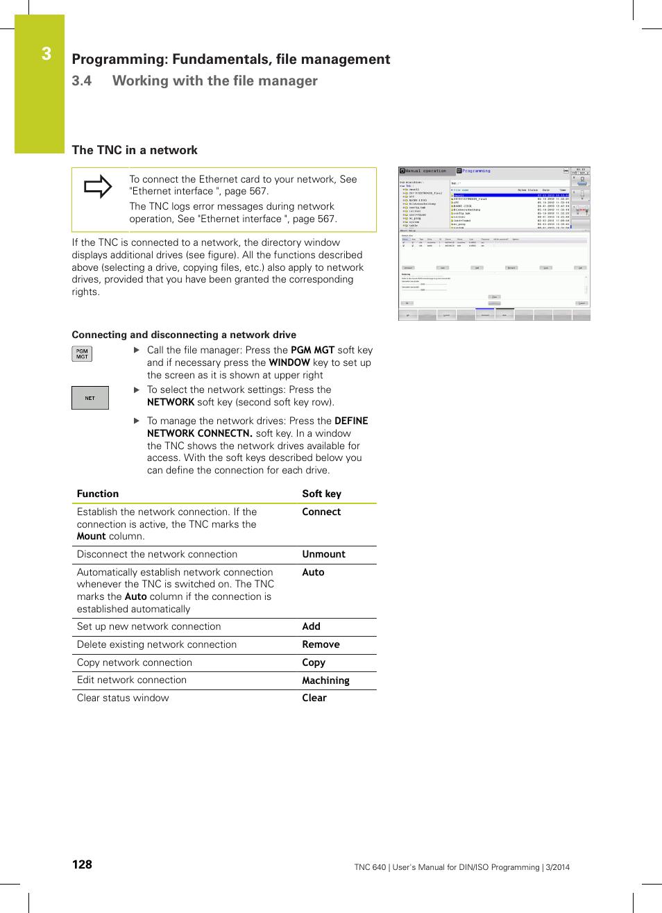 The tnc in a network | HEIDENHAIN TNC 640 (34059x-04) ISO programming User Manual | Page 128 / 645