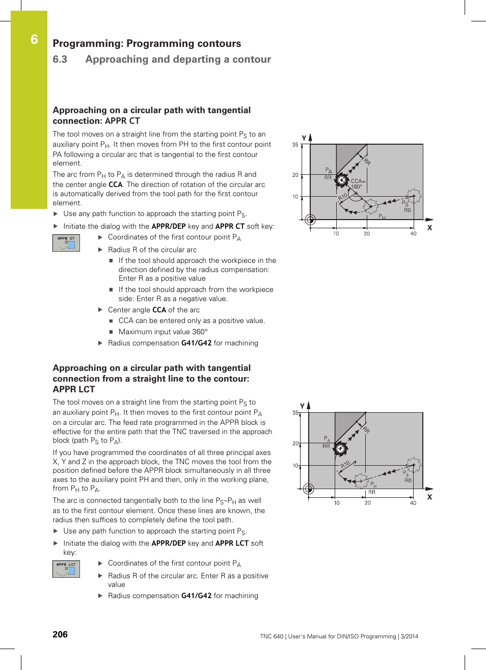 HEIDENHAIN TNC 640 (34059x-04) ISO programming User Manual | Page 206 / 645