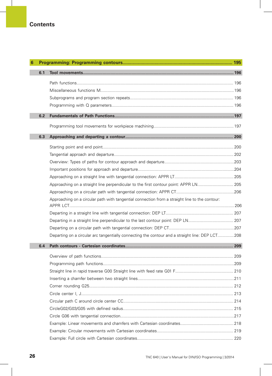 HEIDENHAIN TNC 640 (34059x-04) ISO programming User Manual | Page 26 / 645