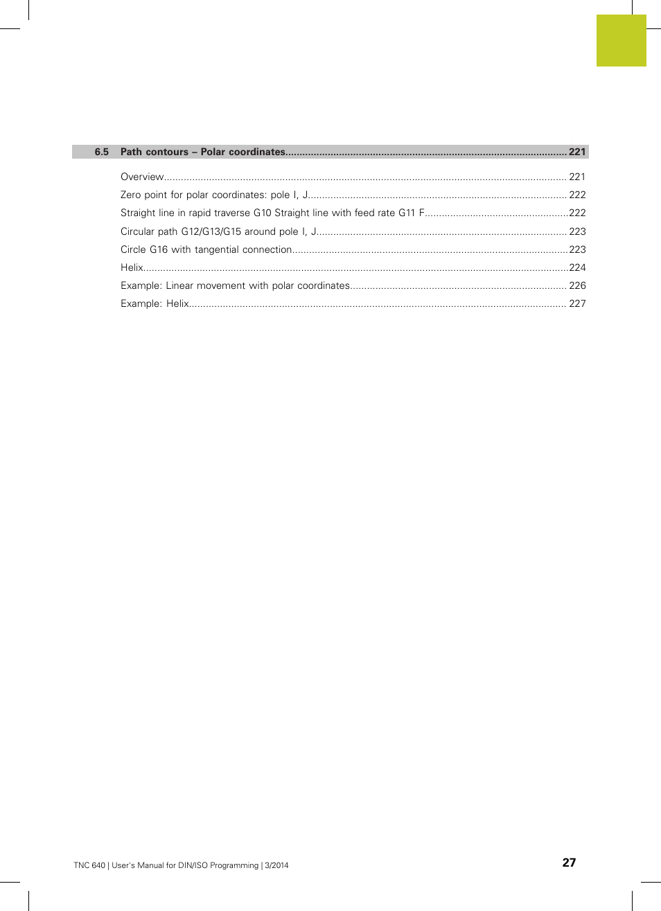 HEIDENHAIN TNC 640 (34059x-04) ISO programming User Manual | Page 27 / 645