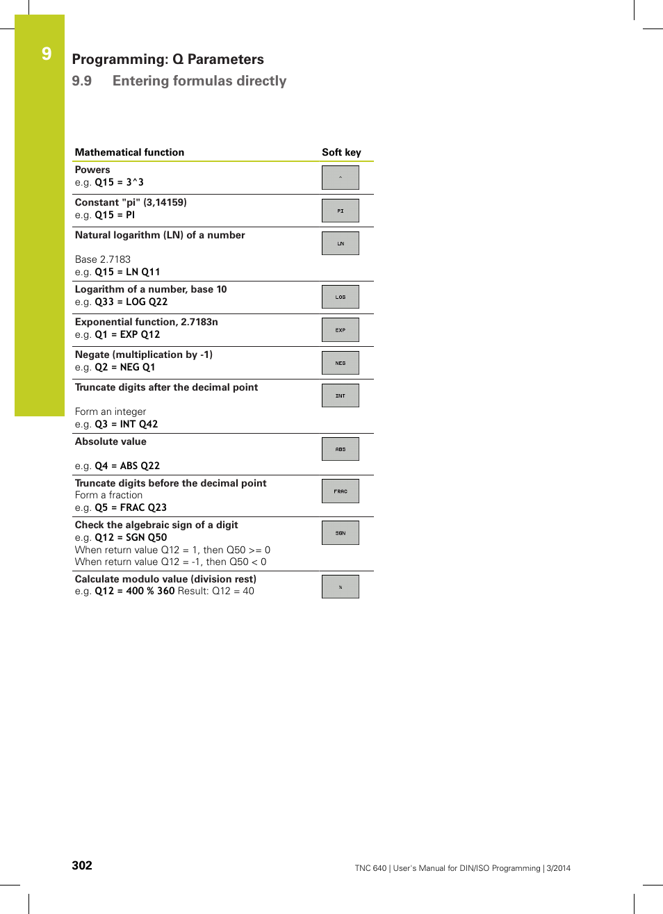 HEIDENHAIN TNC 640 (34059x-04) ISO programming User Manual | Page 302 / 645