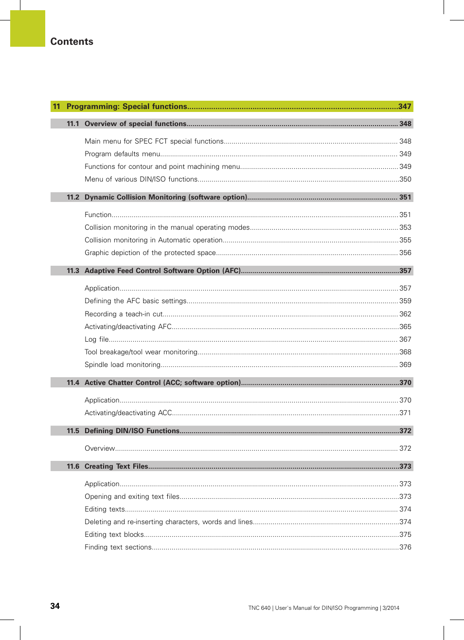 HEIDENHAIN TNC 640 (34059x-04) ISO programming User Manual | Page 34 / 645