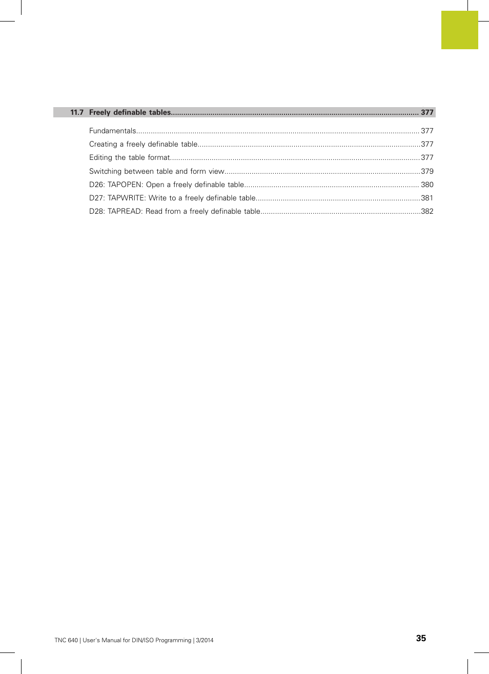 HEIDENHAIN TNC 640 (34059x-04) ISO programming User Manual | Page 35 / 645