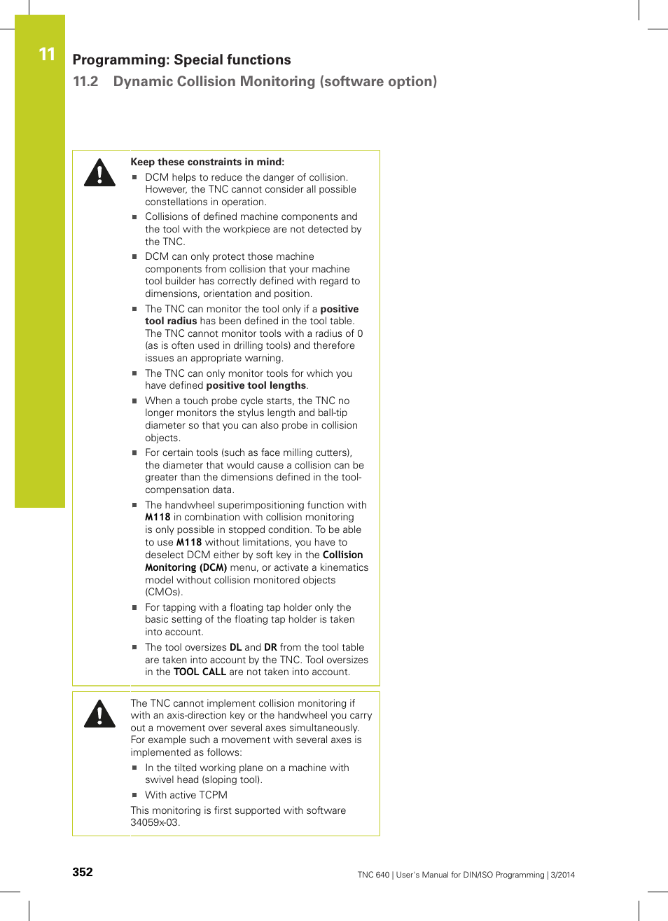 HEIDENHAIN TNC 640 (34059x-04) ISO programming User Manual | Page 352 / 645