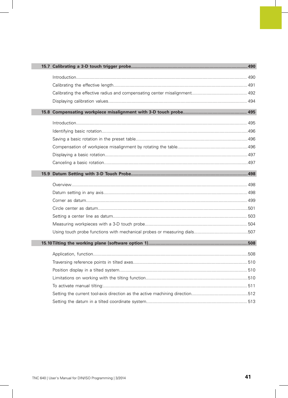 HEIDENHAIN TNC 640 (34059x-04) ISO programming User Manual | Page 41 / 645