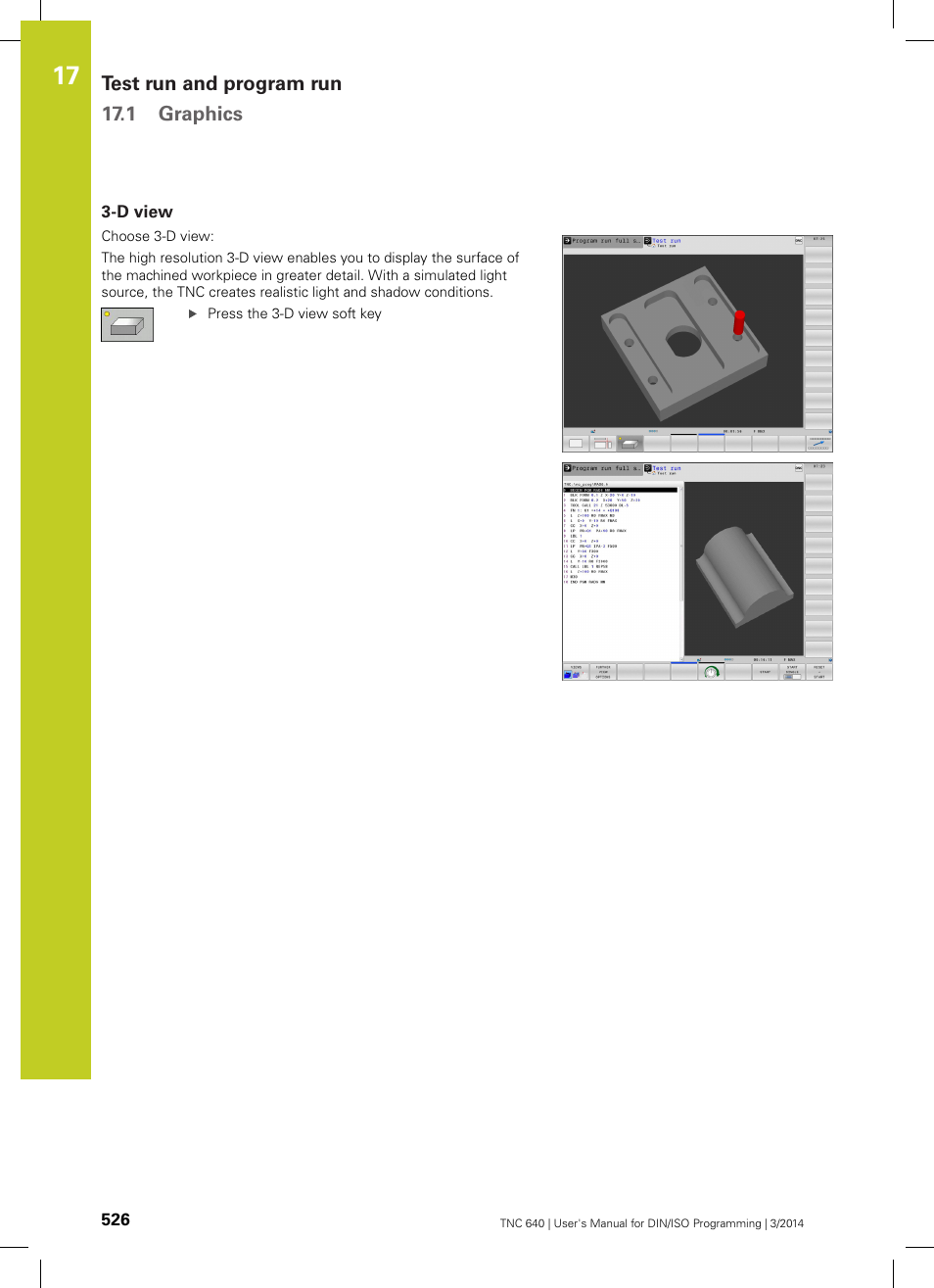 D view | HEIDENHAIN TNC 640 (34059x-04) ISO programming User Manual | Page 526 / 645