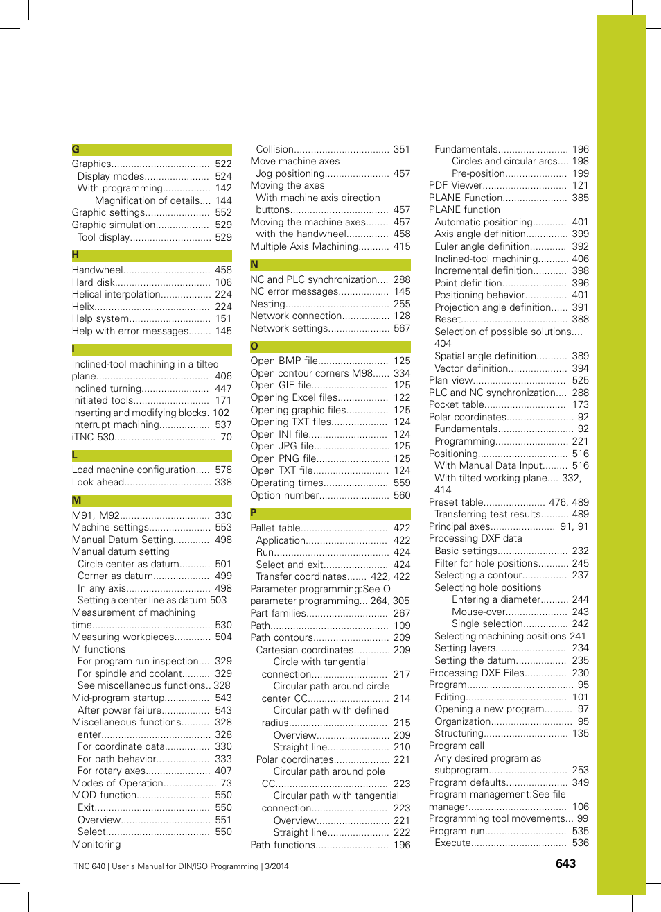 HEIDENHAIN TNC 640 (34059x-04) ISO programming User Manual | Page 643 / 645