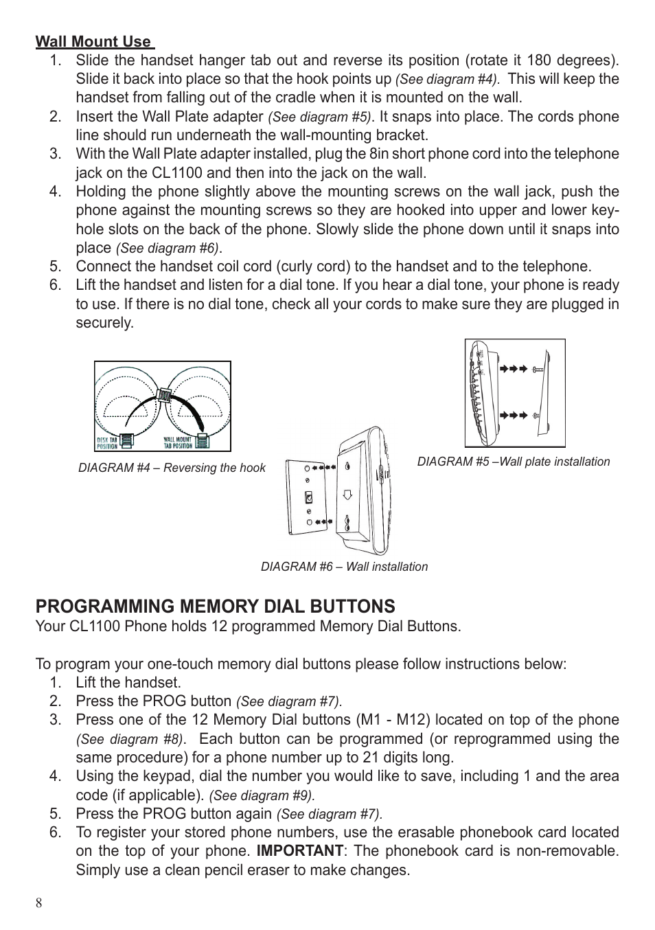 ClearSounds CL1100 User Manual | Page 8 / 18