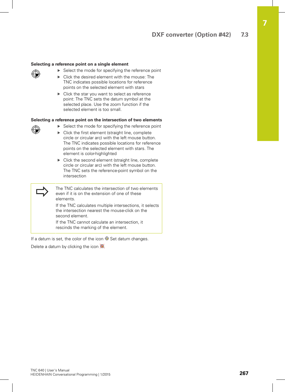 Dxf converter (option #42) 7.3 | HEIDENHAIN TNC 640 (34059x-05) User Manual | Page 267 / 707