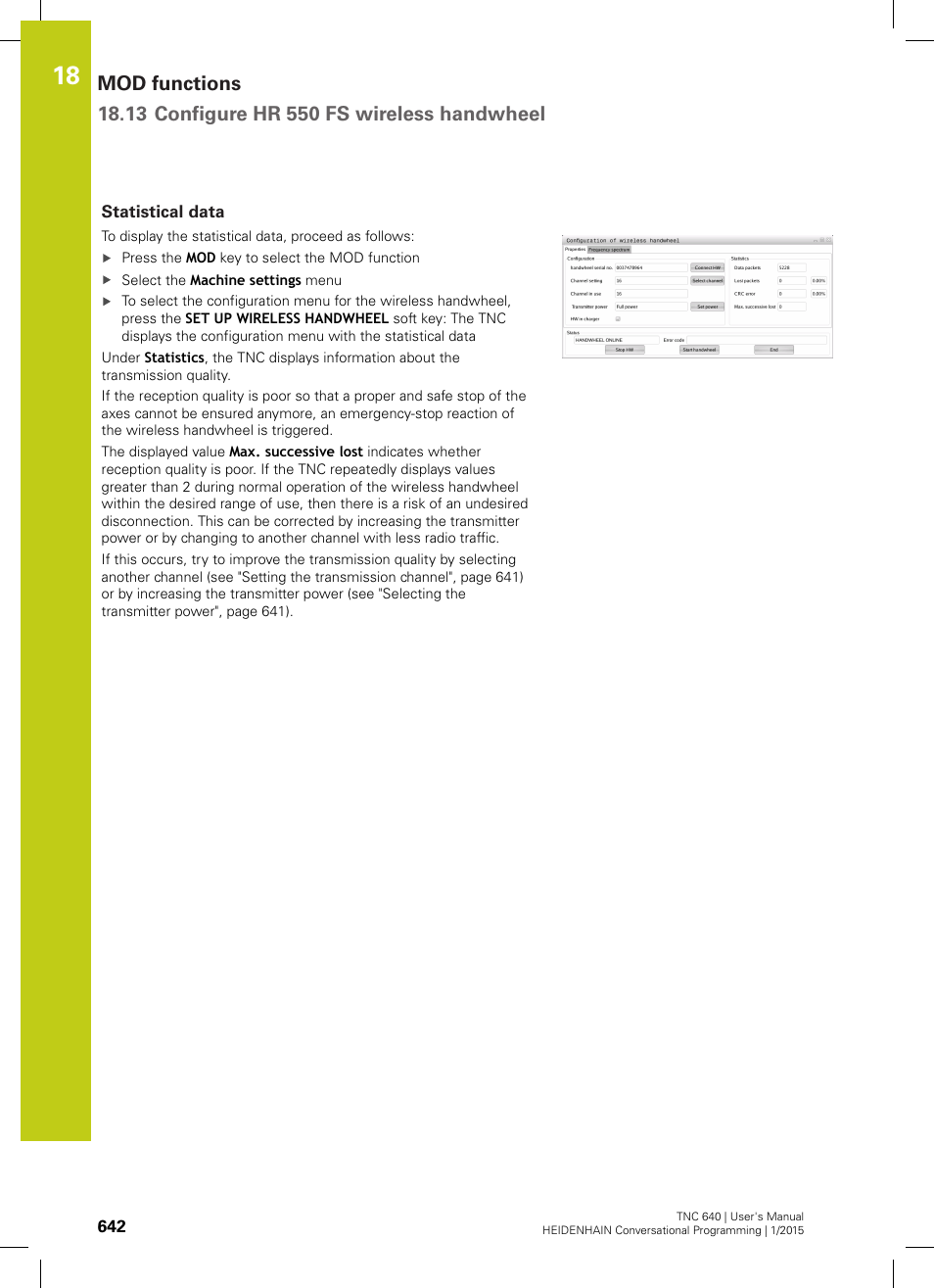Statistical data | HEIDENHAIN TNC 640 (34059x-05) User Manual | Page 642 / 707