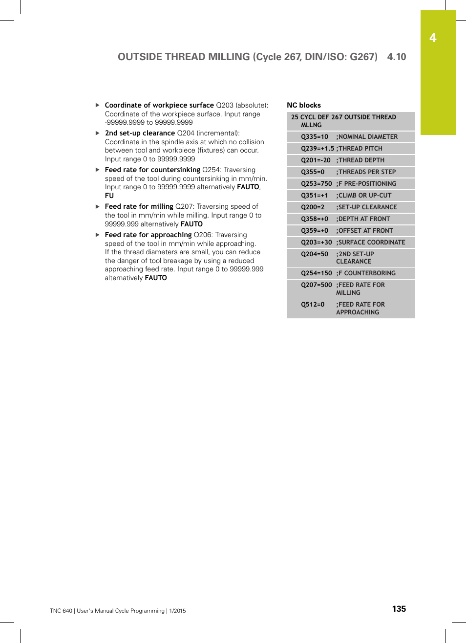 HEIDENHAIN TNC 640 (34059x-05) Cycle programming User Manual | Page 135 / 635