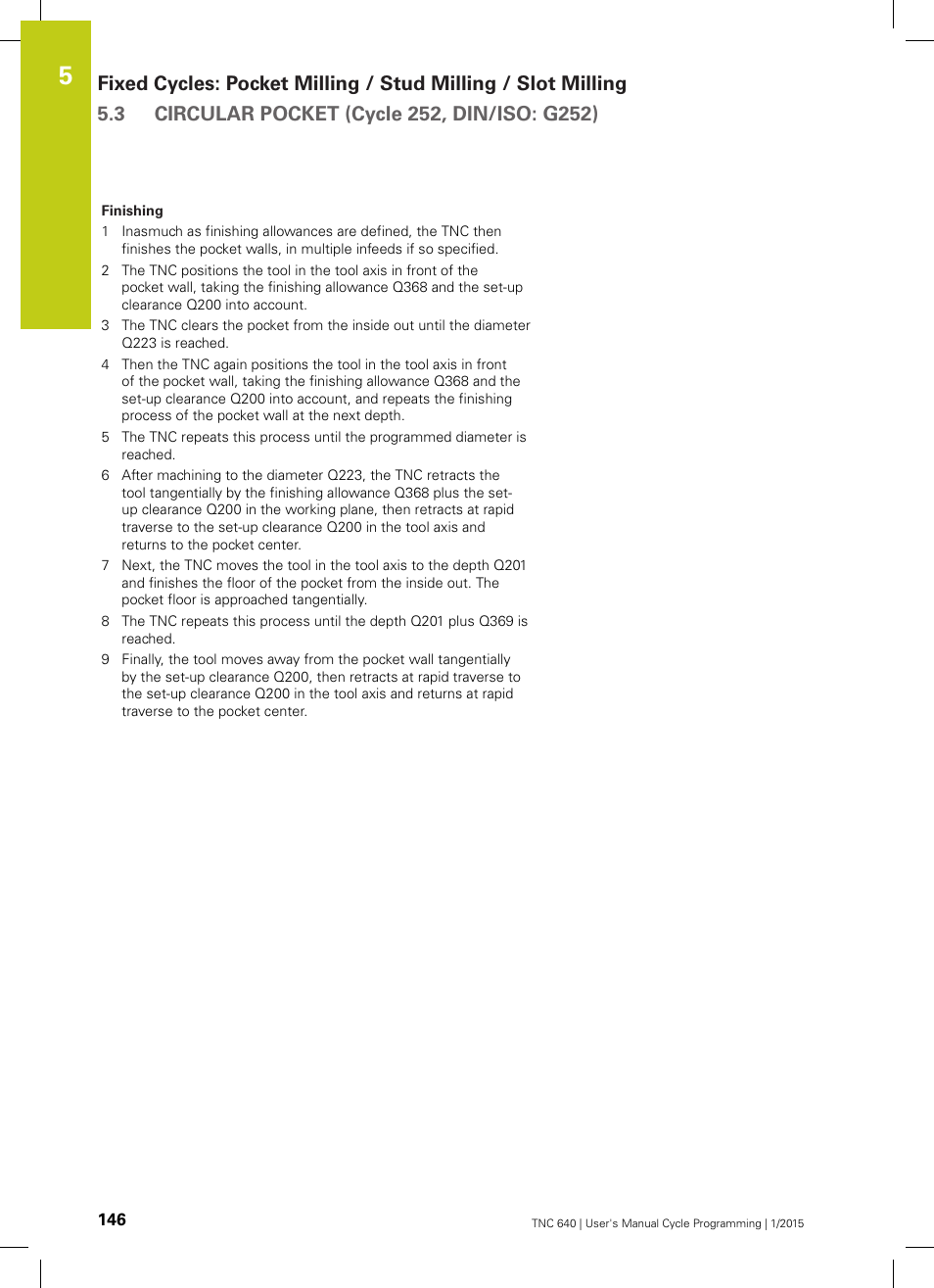 HEIDENHAIN TNC 640 (34059x-05) Cycle programming User Manual | Page 146 / 635